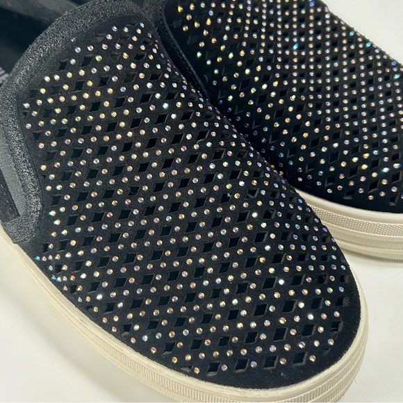 Skechers Rhinestones Diamond Slip On Memory Foam Loafer Sneaker Shoe Women’s 11 - Picture 6 of 15